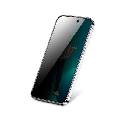 Green Lion 9H Steve Privacy Screen Protector for iPhone 14 Pro Max (6.7"), Anti Scratch, Anti Fingerprint, Highly Responsive - Black