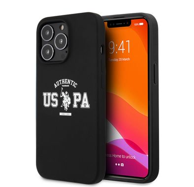 CG MOBILE U.S. Polo Assn. Liquid Silicone Authentic Logo Compatible for iPhone 13 Pro (6.1") Drop Resistant, Easy Access to All Ports, Anti-Scratch, & Shock Absorption Protective