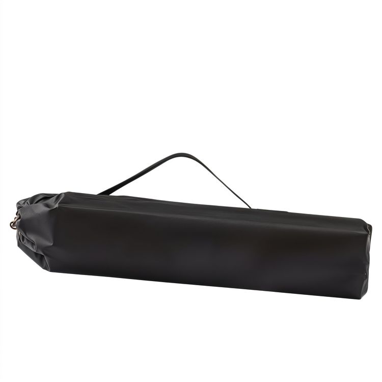 Green Lion CAMP T2 Foldable Camping Table with Carbon Steel Material, 30kg Load Capacity , Lightweight Design, Scratch Resistant, Easy Cleaning, Carry Bag Included, Roll-Up Tabletop Design - Black