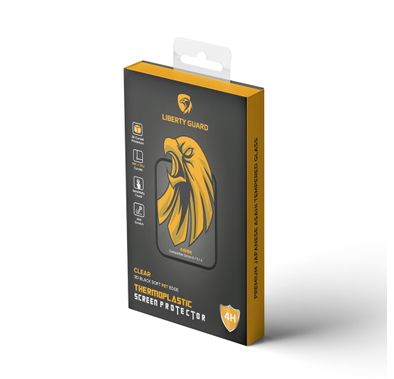 واقي شاشة كامل ثلاثي الابعاد من Liberty Guard  لساعة Apple Watch (44 مم)،مصنوع من مادة PET الناعمة و مضاد للصدمات والتأثير - شفاف