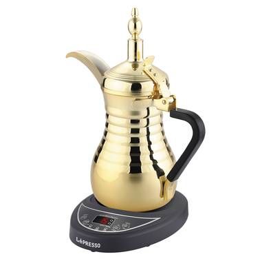 LePresso Arabic Coffee & Tea Dallah, 750ml, 800W, Stainle...