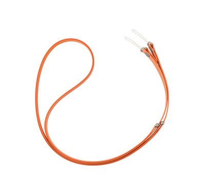 حزام الهاتف عبر الجسم Green Lion Flexi Strap مع أشرطة نايلون مغناطيسية في المنتصف، حزام مقاوم للتشابك، راحة بدون استخدام اليدين، حزام هاتف عالمي، نايلون متين، طول قابل للتعديل، استخدام متعدد، منزلق ضبط سريع - برتقالي