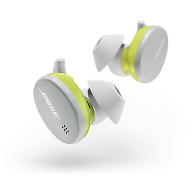 Bose Sport True Wireless Earbuds, Secure & Comfortable Fit, Simple Touch Controls, Sweat & Weather Resistant Bluetooth Earbuds, 5-hours Battery Life - Glacier White