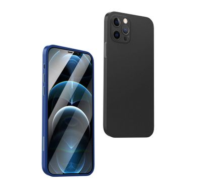 Green Lion 360° Carcasa 3D Glass + PC Case, 9H Ultra Crystal Glass, 360 Full Protection, Screen Protector with Case Compatible for iPhone 12 Pro Max ( 6.7 " )