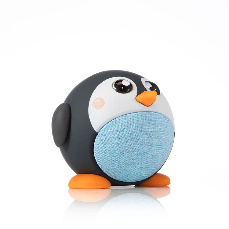 Planet Buddies Cute Little Penguin Portable Wireless Bluetooth Speaker w/ Built-in Microphone - Hands-free Calling - 4-Hours Playtime - Multi Speaker Pairing Unique Design - Black