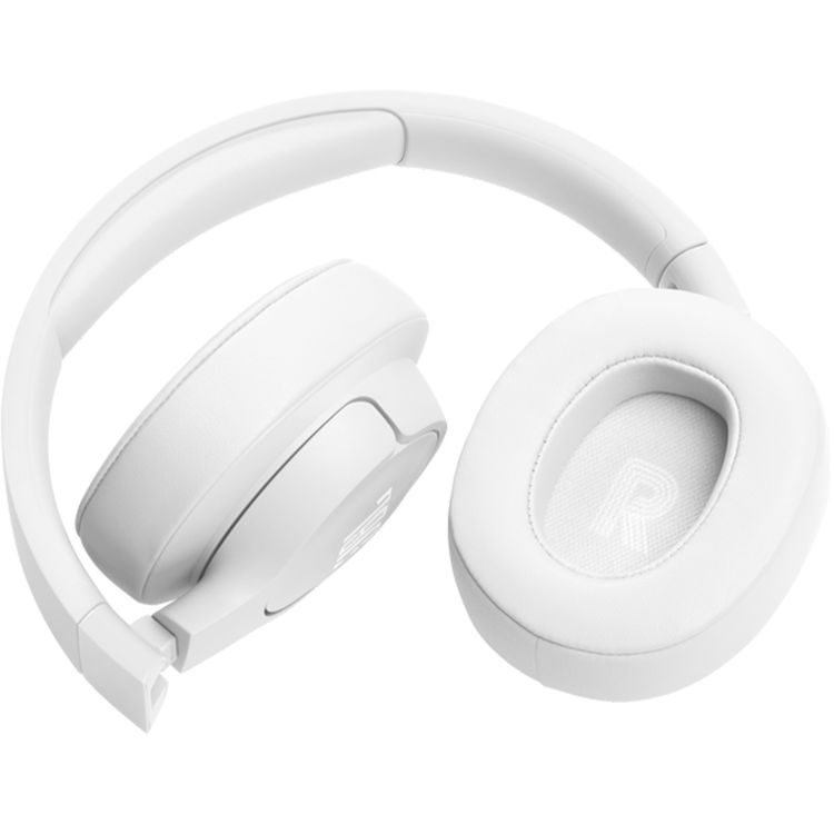 JBL Tune 720BT Wireless Over-Ear Headphones with Voice Aware Technology, Lightweight, Comfortable & Foldable Design, Fast Charge, JBL Pure Bass Sound, Water Resistant, JBL One App - White