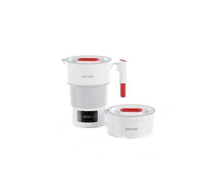 Porodo Lifestyle Portable Folding Electric Kettle Tempera...