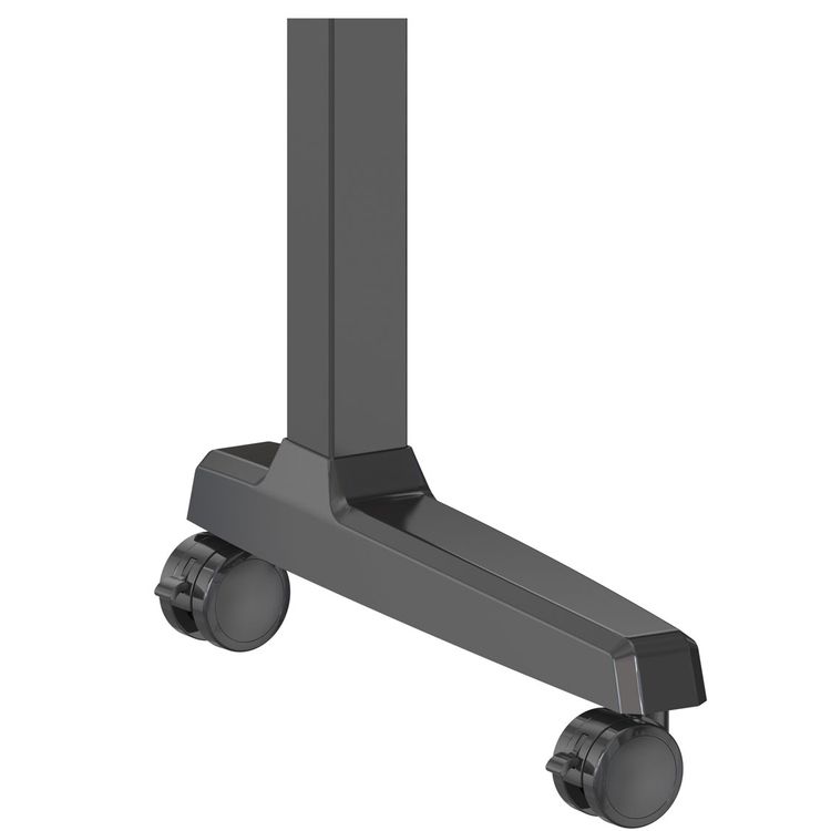 Powerology Electric TV Stand, 118-158cm Adjustable Height, 70kg Max Load - Black