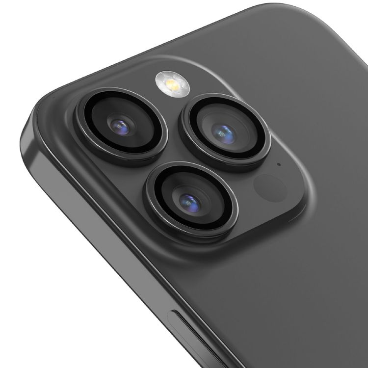 Devia iPhone 15 Pro & 15 Pro Max For Peak Series Crystal Lens Protector (3 pcs) - Graphite