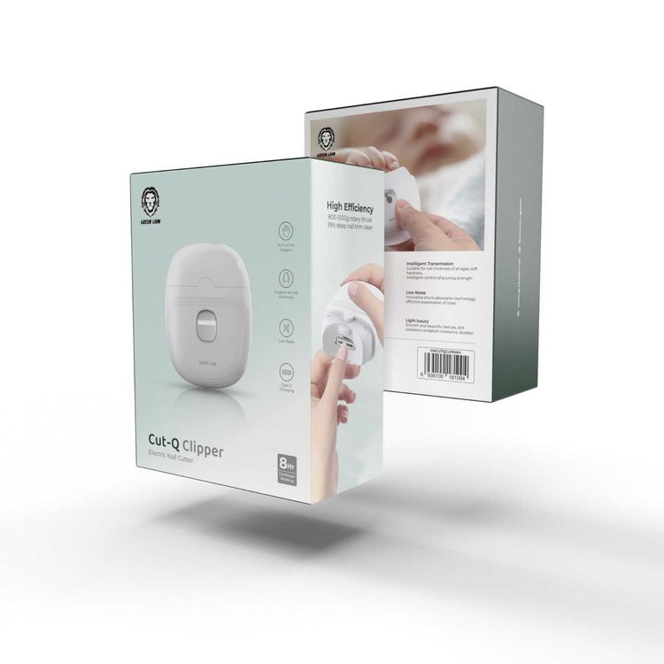 Green Lion Cut-Q Clipper Electric Nail Cutter  - White