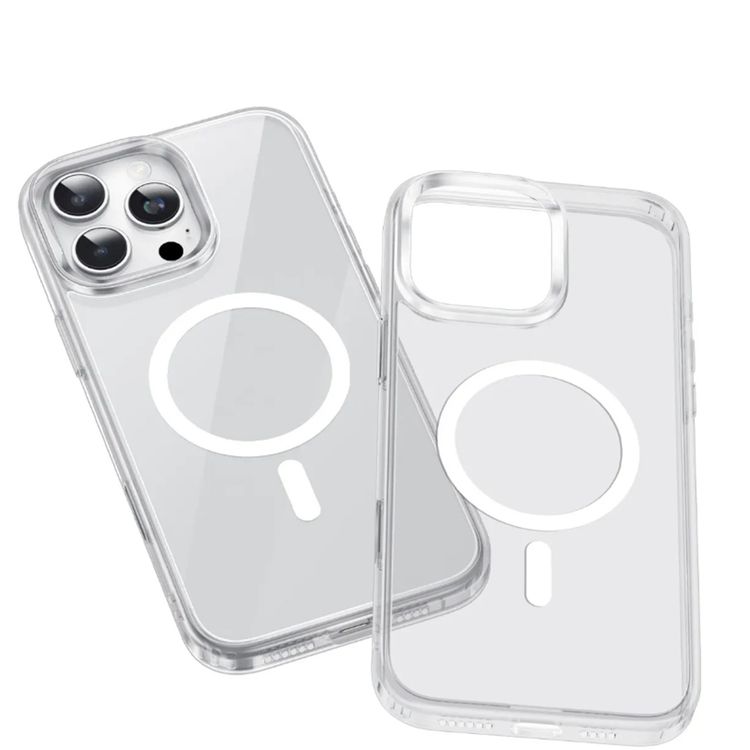 جراب Green Lion Sense Crystal Clear Magsafe، لهاتف iPhone 16، حماية للكاميرا، حماية من السقوط، متوافق مع Magsafe، مغناطيسات قوية، مضاد للخدش، زر استشعار، حافة مرتفعة