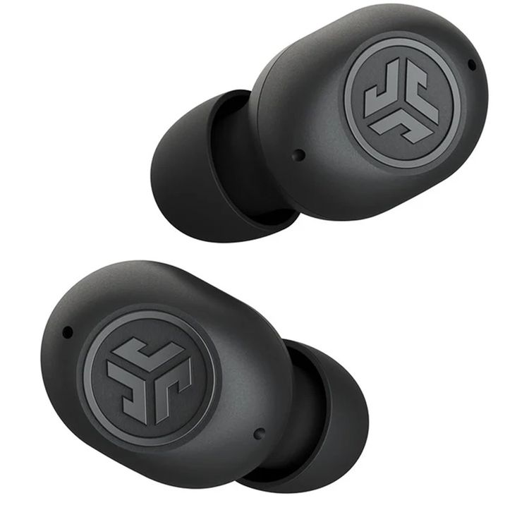 JLab JBuds Mini True Wireless Earbuds, Noise-Canceling, Quick Charge, Splashproof, 15 Minutes of Fast Charging Time, 20 Hours Total Playtime - Black