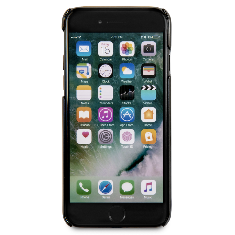 CG MOBILE Ferrari Heritage 488 Genuine Leather Hard Phone Case Compatible for iPhone 7 / 8 | Shock & Scratch Resistant Mobile Case Officially Licensed - Red