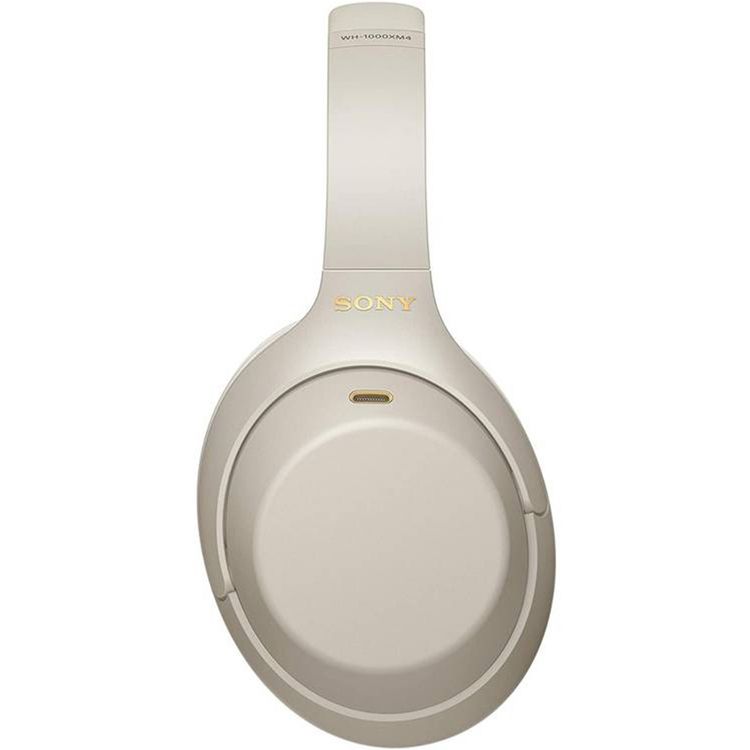 Sony Wireless Noise Cancelling Stereo Headphones with Steel, Plastic & Padded Leather Cover Material, 30 Hours Battery Life, 10m Performance Range, Built-in Microphone- Silver