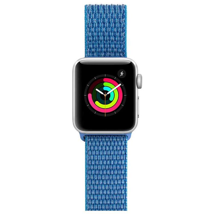 Porodo Nylon Watch Band Compatible For Apple Watch 44mm/42 - Light Blue