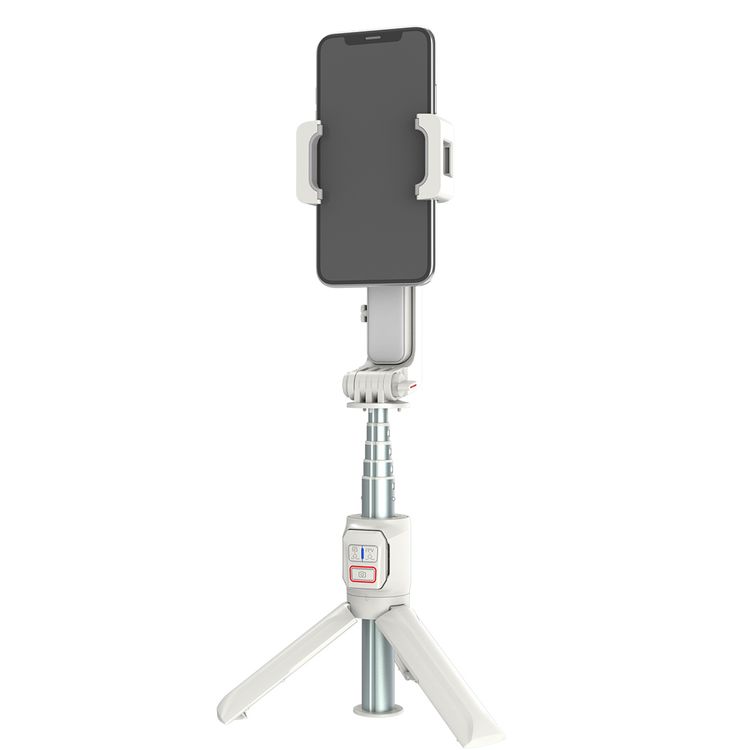 Porodo Ati-Shake Gimbal مع تحكم مركزي قابل للتدوير - أبيض