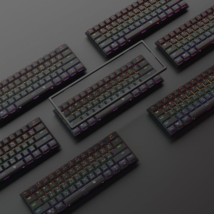 Porodo Gaming Low-Profile TKL Mechanical Keyboard with English & Arabic Layout