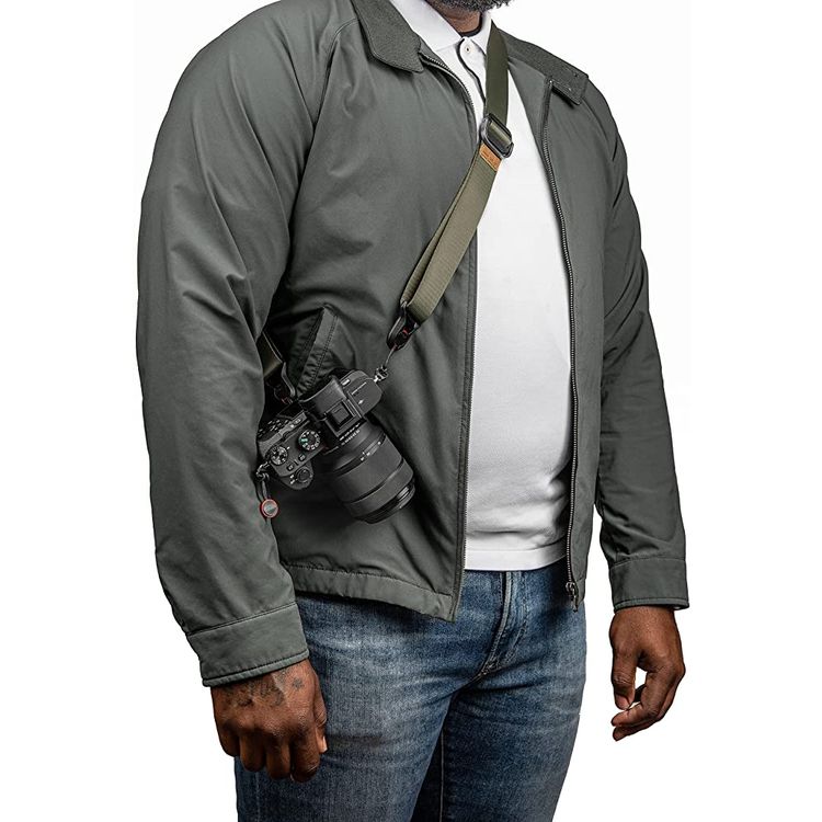 Peak Design SLL-SG-3sagagreen  Slide Lite Camera Strap , nylon webbing, strong, removable anchor connectors - (Sage Green)