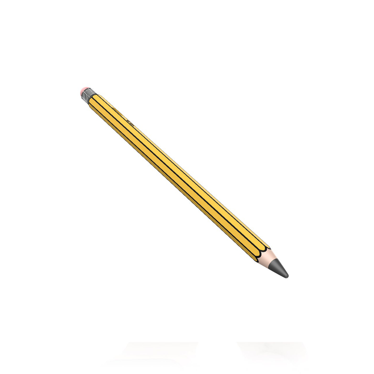 Green Lion Vintage 2-in-1 Stylus Pencil with Up to 12 Hours Working Time, 1.7mm Nib Diameter, Removeable & Replaceable Tip, 130mAh Battery Capacity, Palm Rejection - Yellow