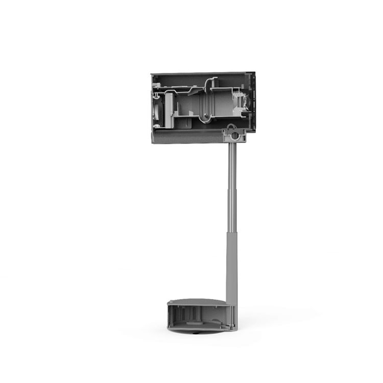 Porodo Lumino Smart FHD Projector with Adjustable Telescopic Stand, 100" Ultra Wide Screen, Android 13, Remote Controller, 2.69" LCD Panel Size, ×1 HD Multimedia & ×1 USB-A & ×1 Audio Inerface, 30"-100" Projection Size, 1-3m Projection Distance, Cinematic Screen Viewing - Gray