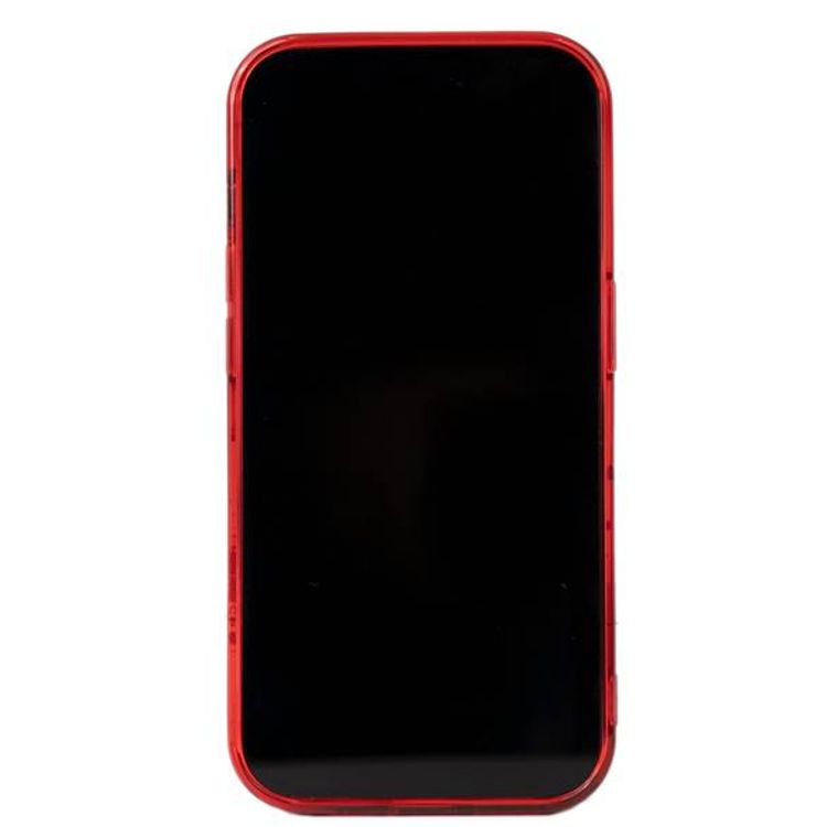 USPA PC/TPU Case with Splatter Pattern & Horse Logo iPhone 14 Pro Compatibility - Red