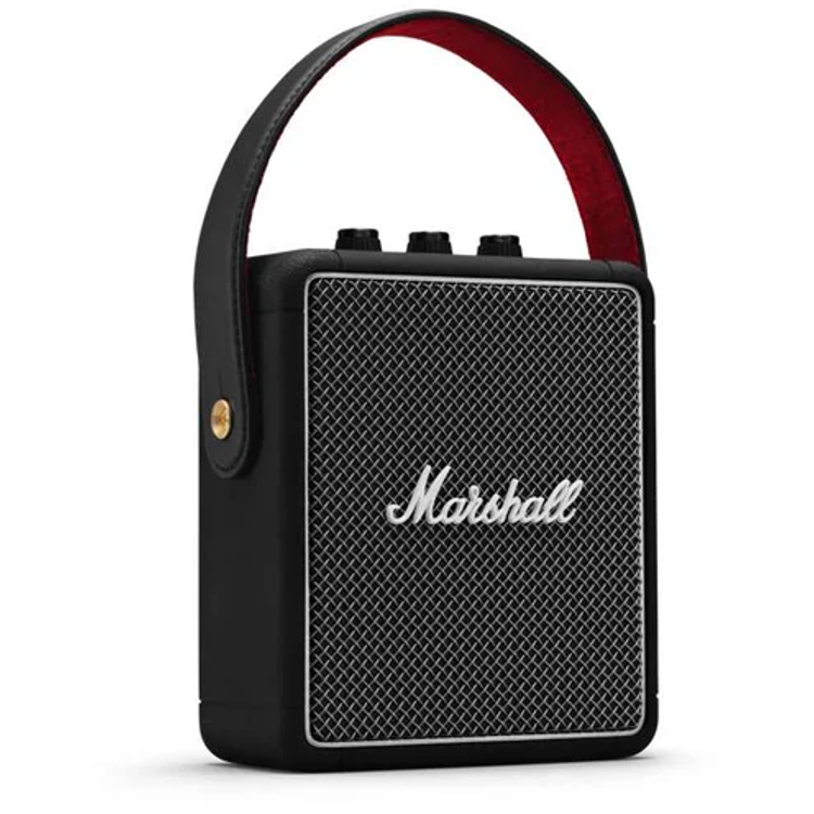 Marshall Stockwell 2 Bluetooth Wireless Stereo Speaker, Lithium-ion Battery, Water Proof, 20 Hours Playing Time, 5 Hours Charging Time, Fast Charge - Black