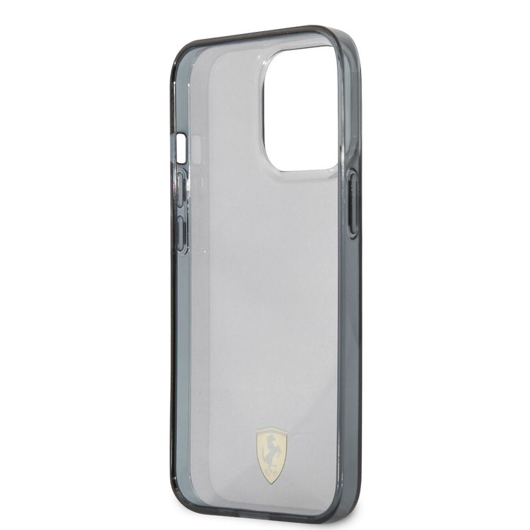 CG Mobile Ferrari Transparent Black Shadow Print Logo For iPhone 13 Pro (6.1") - Black