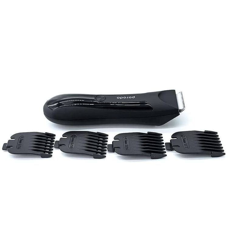 Porodo Sensitive Area Trimmer 600mAh, IPX5,  2 hours Charging Time - Black