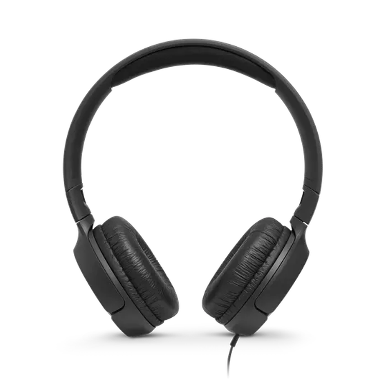 JBL T500 Wired On-Ear Headphones - Black