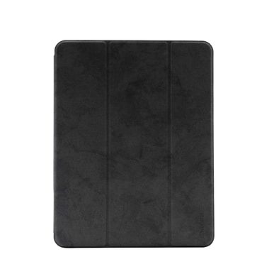 Comma Leather Case with Pencil Slot for Apple iPad Pro 11", Shock & Scratch Resistant, Shock & Drop Protection, Camera Protection, Easy Access to All Ports - Black