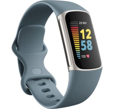 Fitbit Charge 5 Fitness & Health Tracker Wristband with Heart Rate Tracker (ECG App), Stress Management (EDA Scan App) & Built-in GPS, 20 Exercise Modes & SmartTrack, Up to 7-Days Battery Life