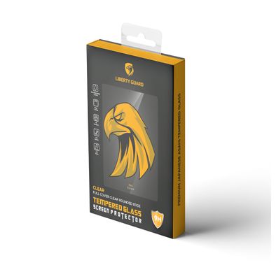 واقي شاشة ليبرتي جارد كامل شفاف بحافة مستديرة لجهاز آيباد برو (12.9) مع مضاد للصدمات والتأثير، طلاء كهربائي نانوي، مضاد لبصمات الأصابع - شفاف