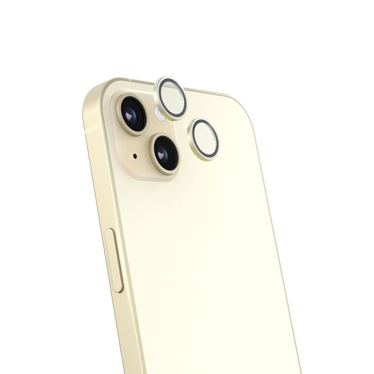 Green Lion iPhone 15 / iPhone 15 Plus For HD Plus Camera Lens - Light Yellow