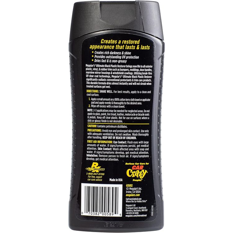Meguiar's Ultimate Black Plastic Restorer, 355ml