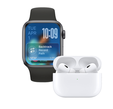Green Lion Dynamic Duo - Ultimate 41 Smart Watch and Earbuds Pro 2, Bluetooth V5.3, Always-On Display, 1.75” IPS Display, IP65 Waterproof, Gesture Operation, Bluetooth Call & Camera, Dynamic Island, 3-5 Days Smart Watch Working Time, 5 Hours Earbuds Battery Life - Black & White