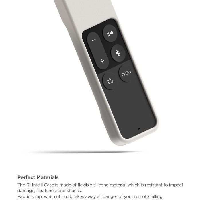 elago R1 Intelli Case Compatible with Apple TV Siri Remote 4K / 4th Generation - Magnet Technology, Shock Absorption - Milky White