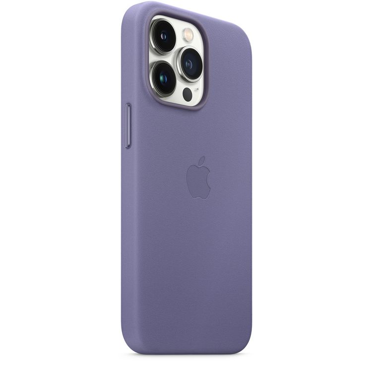 Apple Leather Case with MagSafe Compatible for iPhone 13 Pro (6.1") - Wisteria