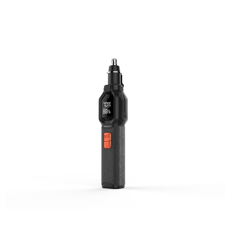 Porodo Multi-Purpose Trio Grooming Kit with Hair Clipper & Beard Shaver, 5W Rated Power, 200 Minutes Working Time, 4 Combs, 2000mAh Battery Capacity, LED Digital Display, 7000RPM Motor Speed, USB-C Charging - Black