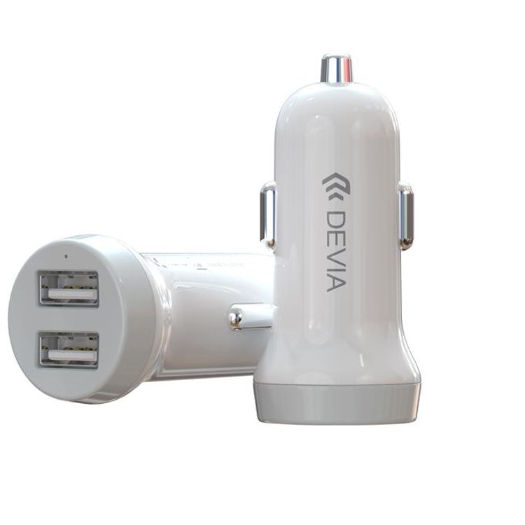 Devia Smart Series Car Charger 3.1A with Micro USB Cable 1M 2.1A - White