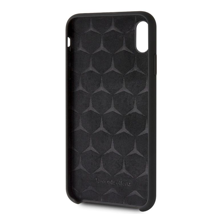CG MOBILE Mercedes-Benz Silicone Phone Case with Microfiber Lining for iPhone Xr Officially Licensed - Black