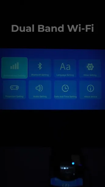 Porodo Gaming 4K Projector with Auto Keystone and Gamepad Controller, Android 11.0 Operating System, Wi-Fi 2.4/5 GHz and BT 5.0 Connectivity, English + 23 Languages