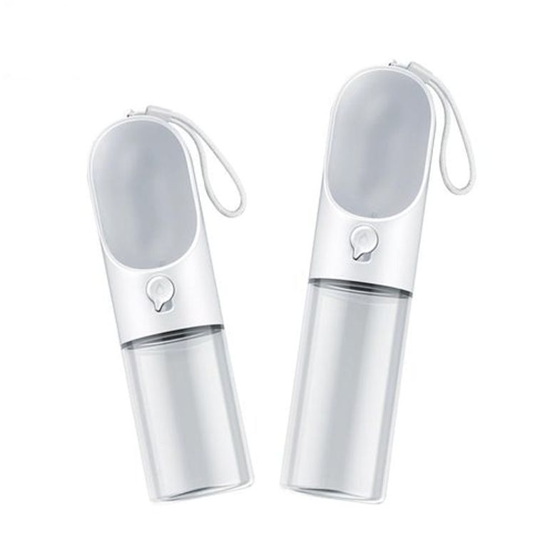 PETKIT Portable Pet Water Bottle with 400mL Capacity, Activated Carbon Filter, BPA-Free, Leak Proof, Portable - Clear
