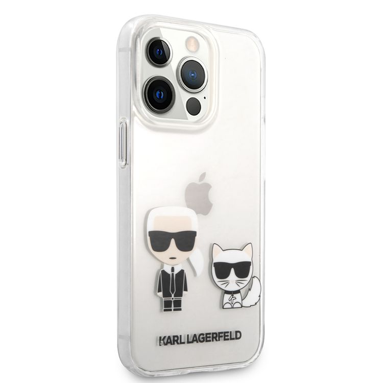 Karl Lagerfeld PC/TPU Hard Case Ikonik Choupette For iPhone 13 Pro Max (6.7 ) - Transparent