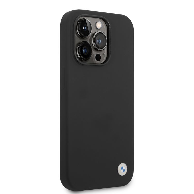 BMW Silicone Case with Metal Logo for iPhone 15 Pro Max