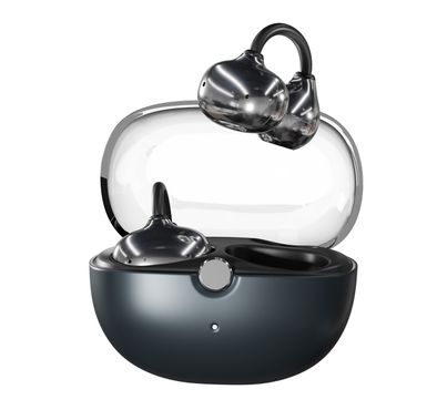 Green Lion Malibu Wireless Earbuds with Voice Assistant, Lightweight Design, Clear Voice Calls, Open-Ear Audio, Bluetooth Version 6.0, 180 Days standby Time, Up to 12 Hours Playtime, Type-C Charging Port, Smart Touch Control - Black