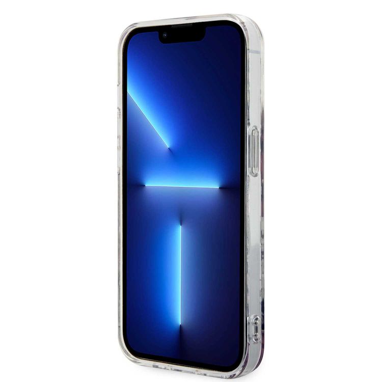 Guess Magsafe IML Case with Flower Pattern - Pink - iPhone 15 Pro Max