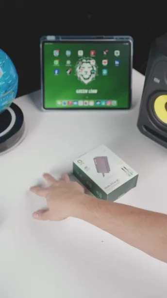 Shop Green Lion Dual PD & QC GaN Charger PD 65W with Type-C to Lightning Cable 1M UK (GNDLPDQCWCLBK)