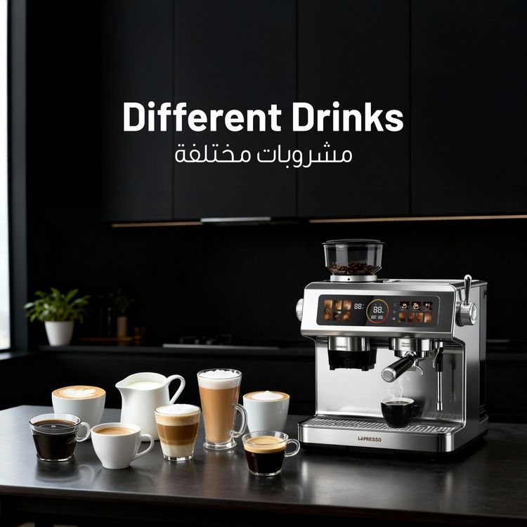 LePresso Semi-Automatic Coffee Machine with Adjustable Grind settings, Adjustable Grind settings, 2950 W(Dual Boiler) Rated Power, 58 mm Portafilter - Silver