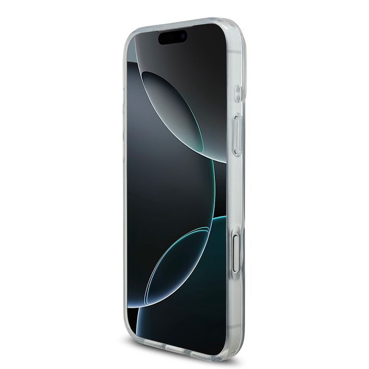 غطاء MagSage PC & TPU مرآة مع شعار كبير بريق 4G لهاتف iPhone 17 Pro، تصميم نحيف وخفيف الوزن، قبضة مريحة، تغليف مستدام، سهل التركيب، حماية من السقوط - وردي