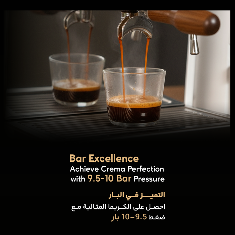 LePresso Dual Boiler Commercial Coffee Machine with Motion Sensor, 58mm Portafilter, Adjustable Temperature Control , Touchless Control, 10Bar Pump Pressure - White